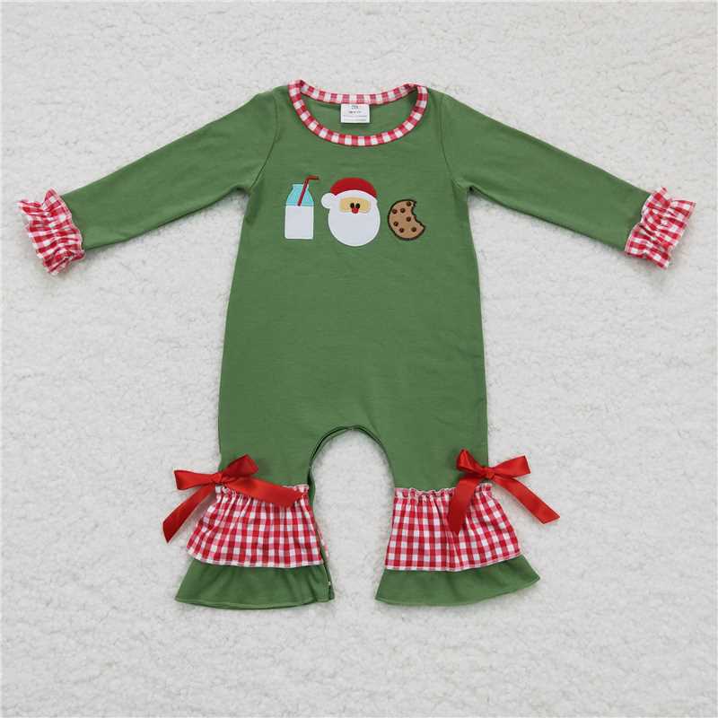 Santa Cookies Milk Green Matching