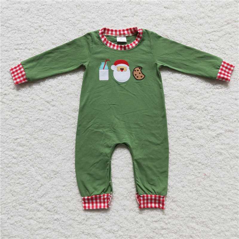 Santa Cookies Milk Green Matching