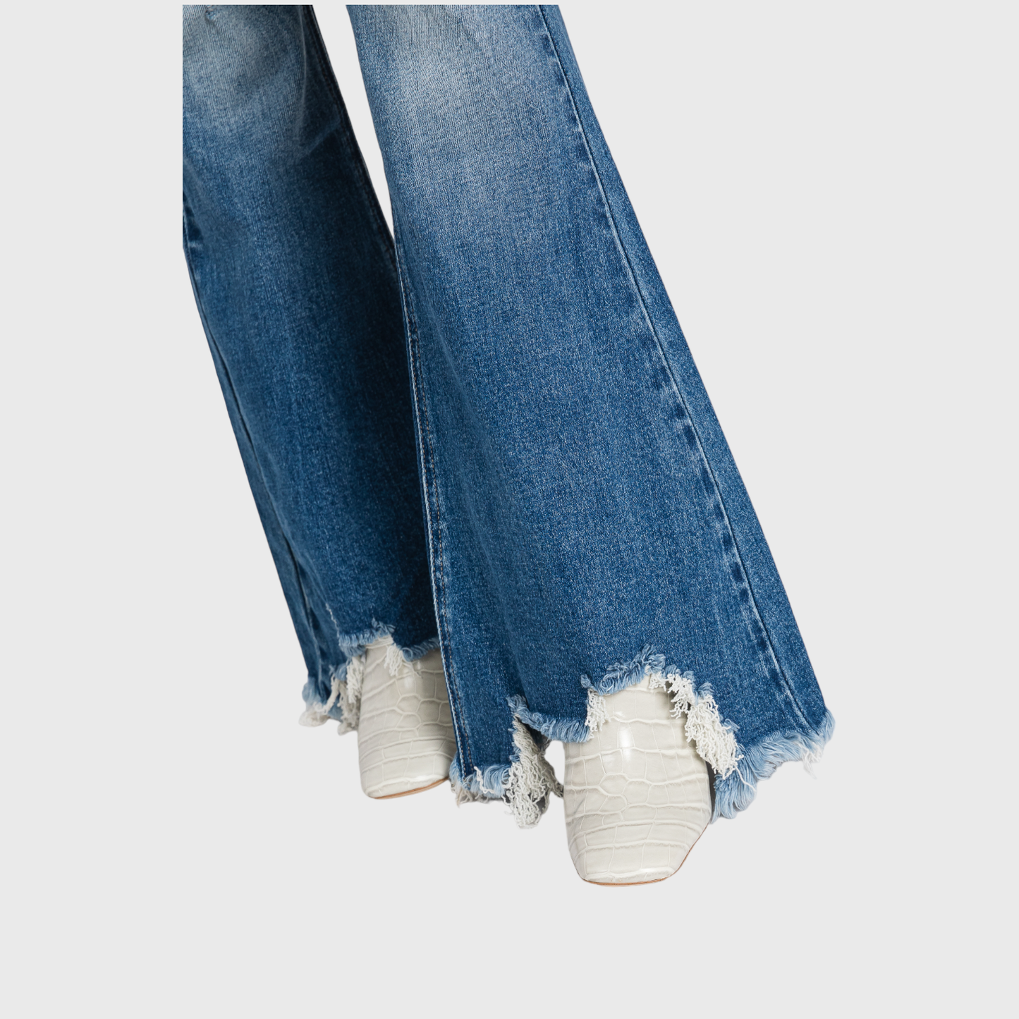 P301F-MD DESTROY HIGH RISE STRETCH SUPER FLARE JEANS