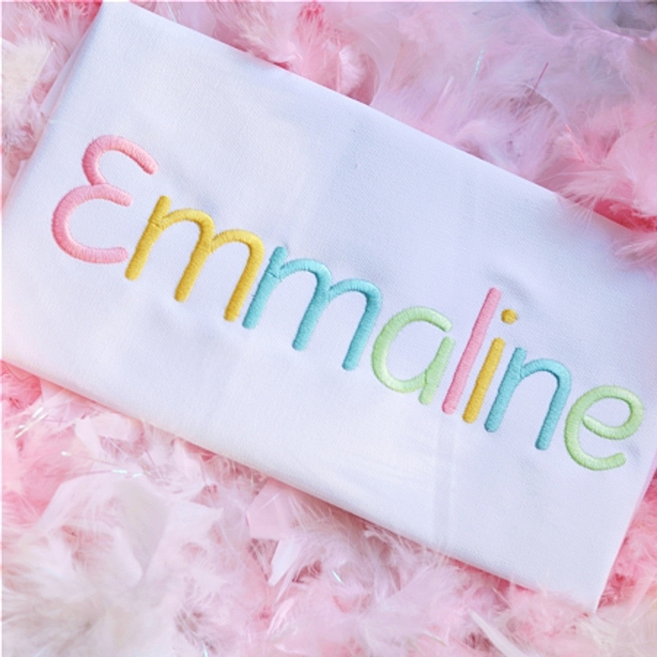 Name Embroidered Tee or Sweatshirt-Emmaline Font