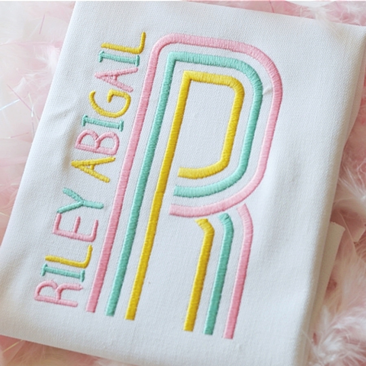 Name Embroidered Tee or Sweatshirt-Inline Font