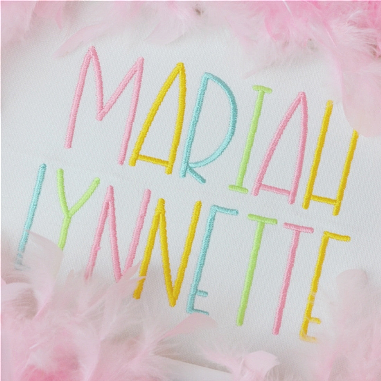 Name Embroidered Tee or Sweatshirt-Mariah Font