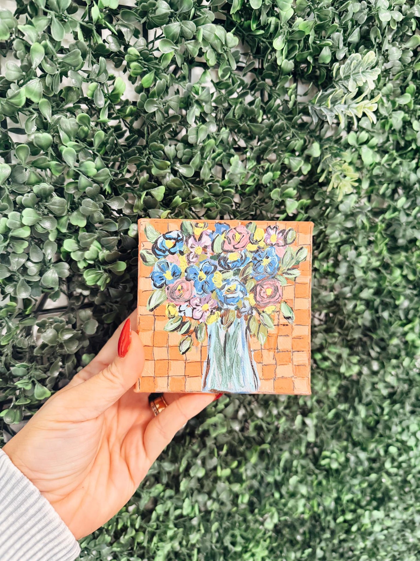 Checkered Floral- 4x4