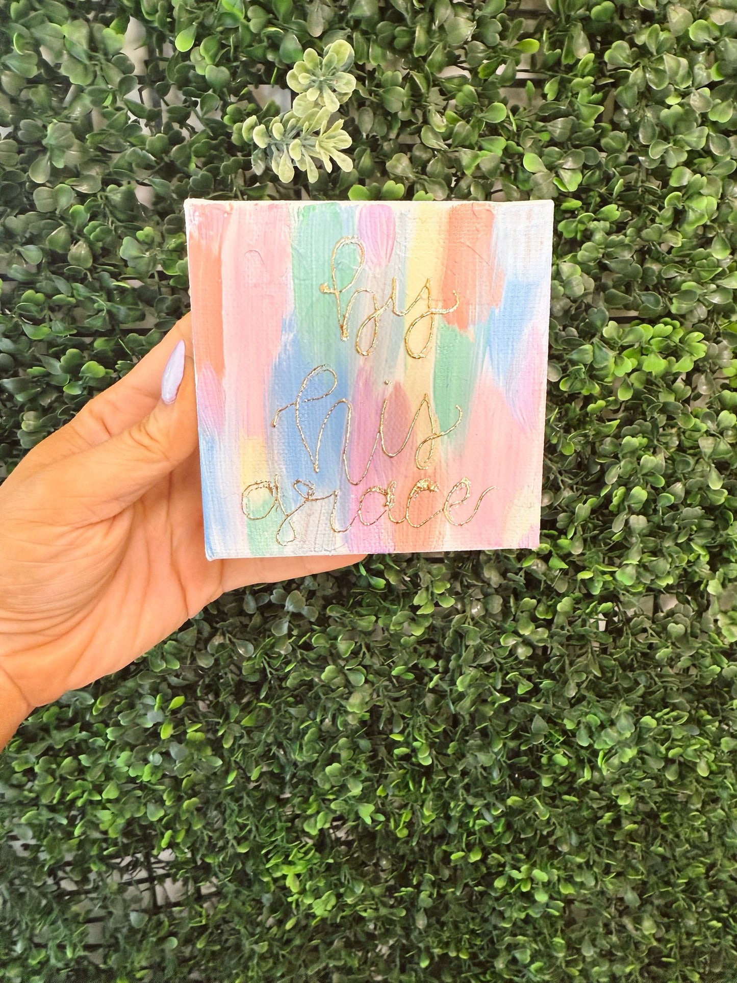 by his grace brushstrokes- 4x4