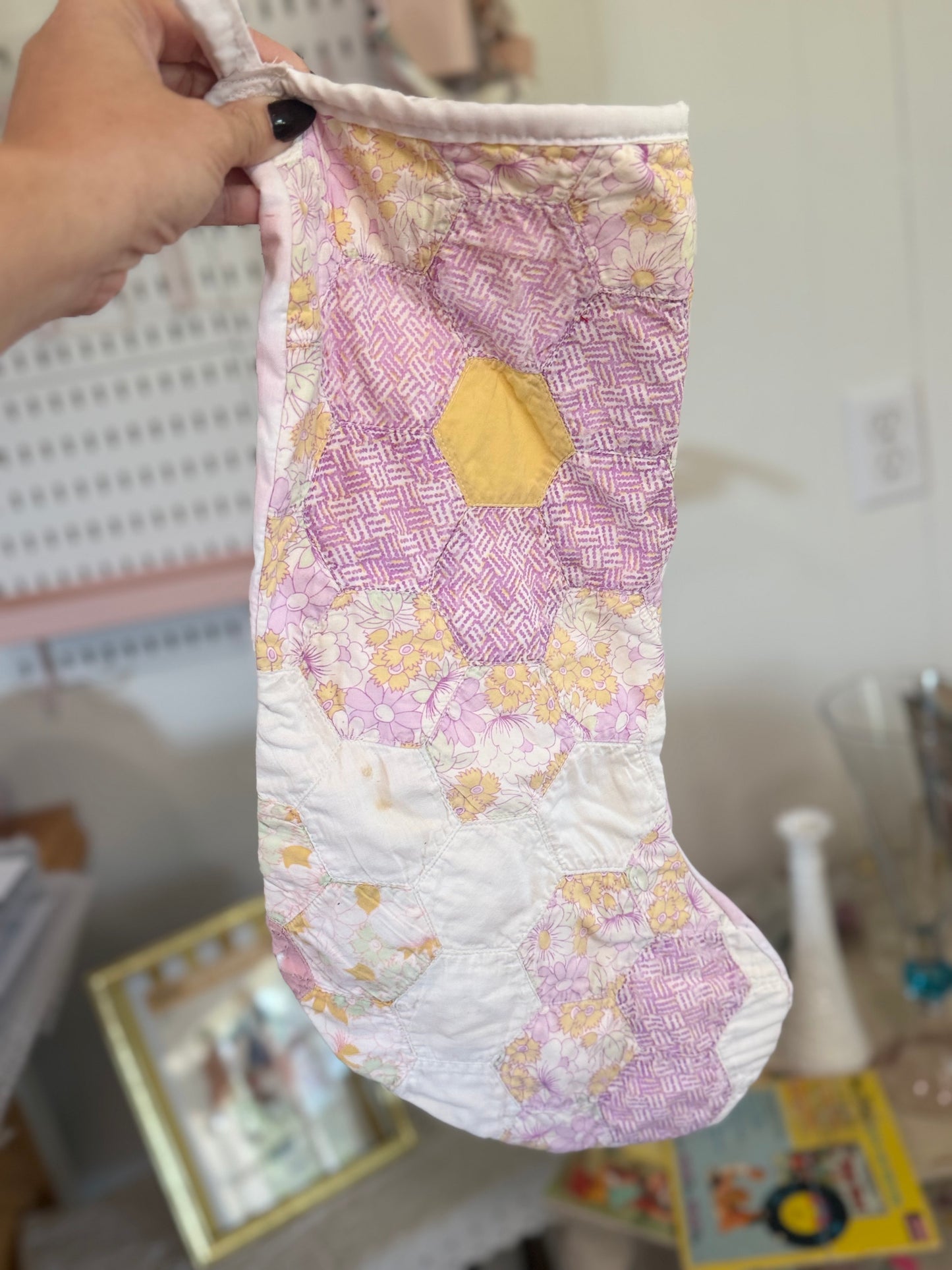 Vintage Quilt Stocking 115
