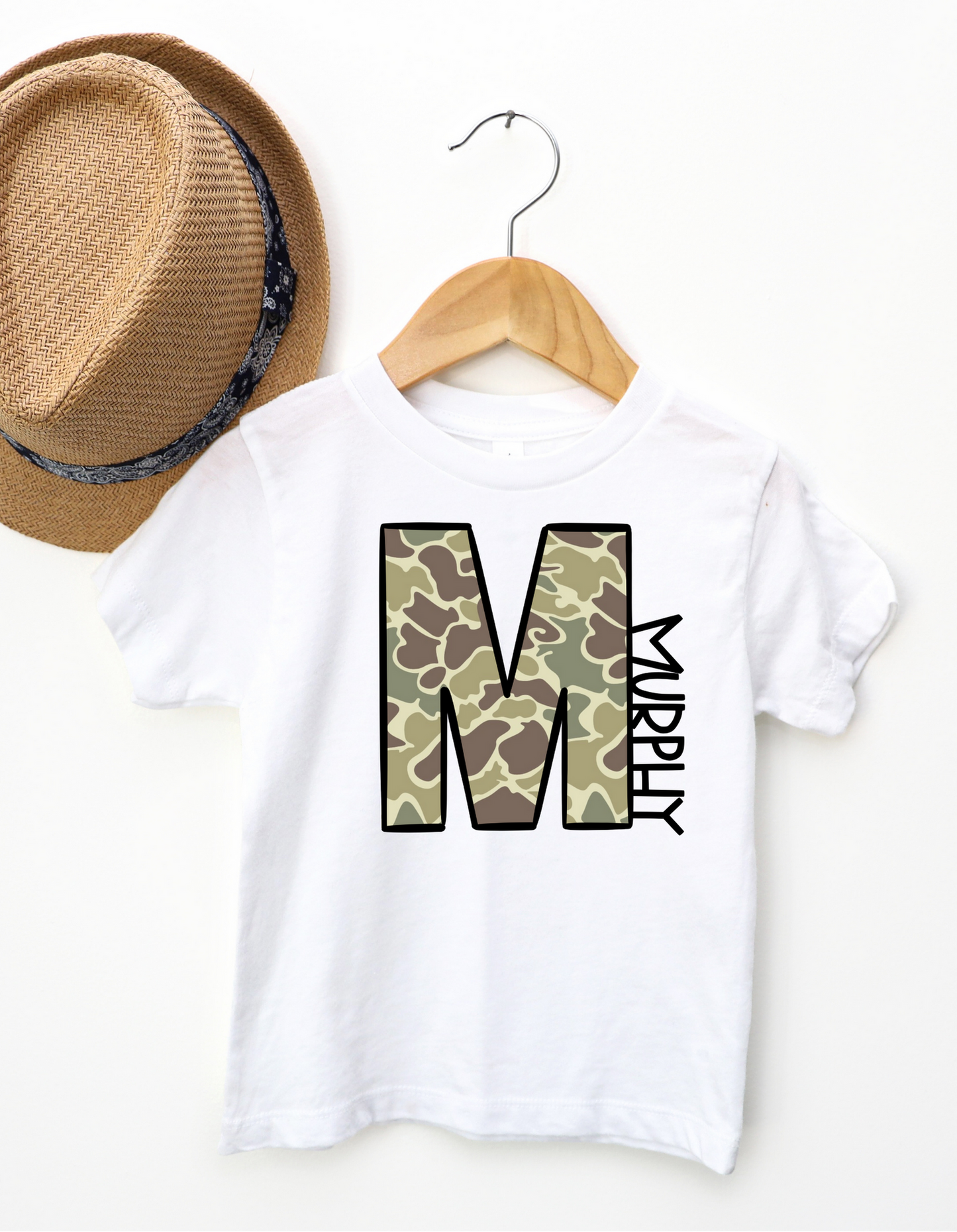 OLD SCHOOL DUCK CAMO INITIAL WITH NAME