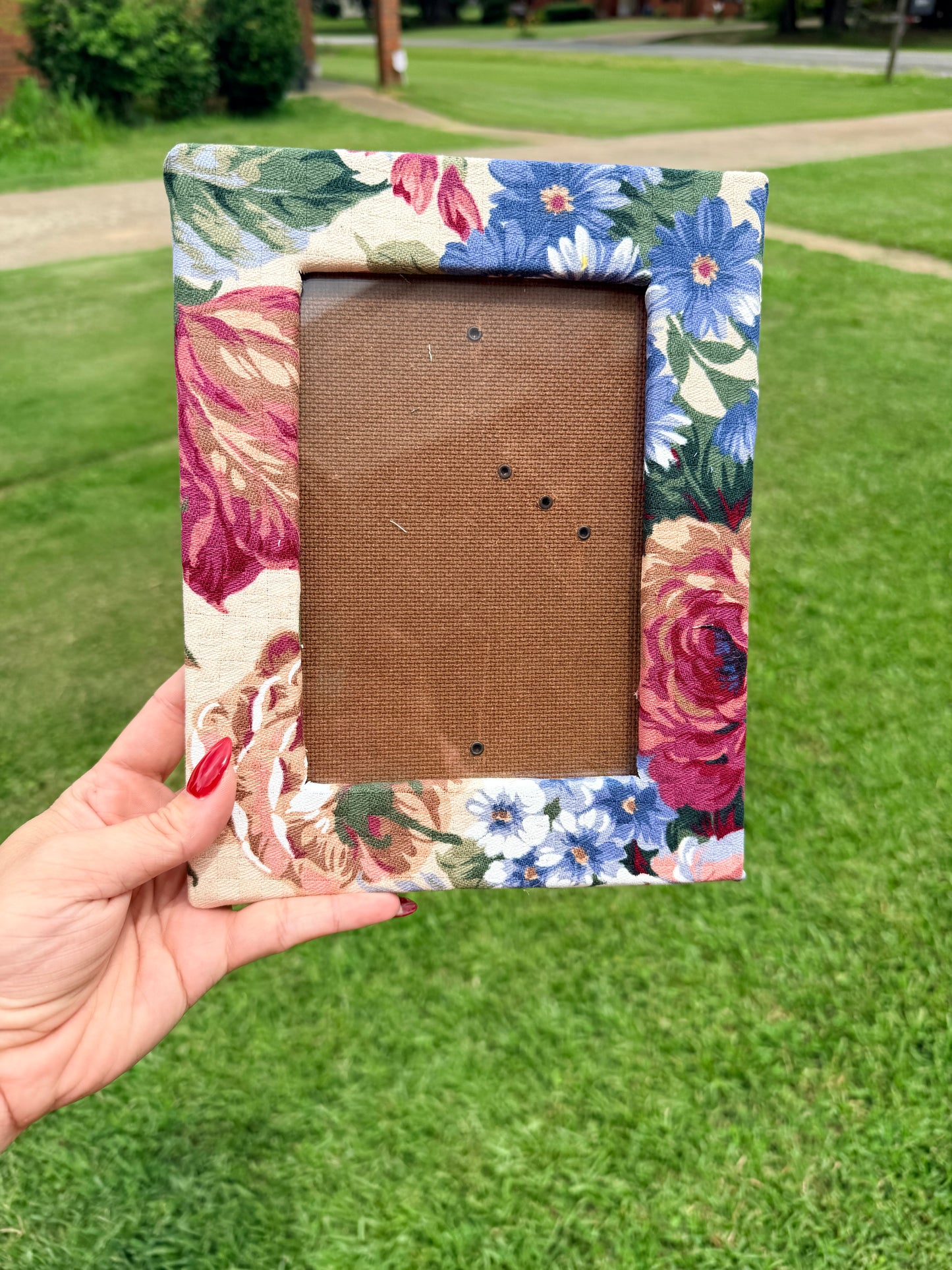 VINTAGE FABRIC WRAPPED FRAME 5X7