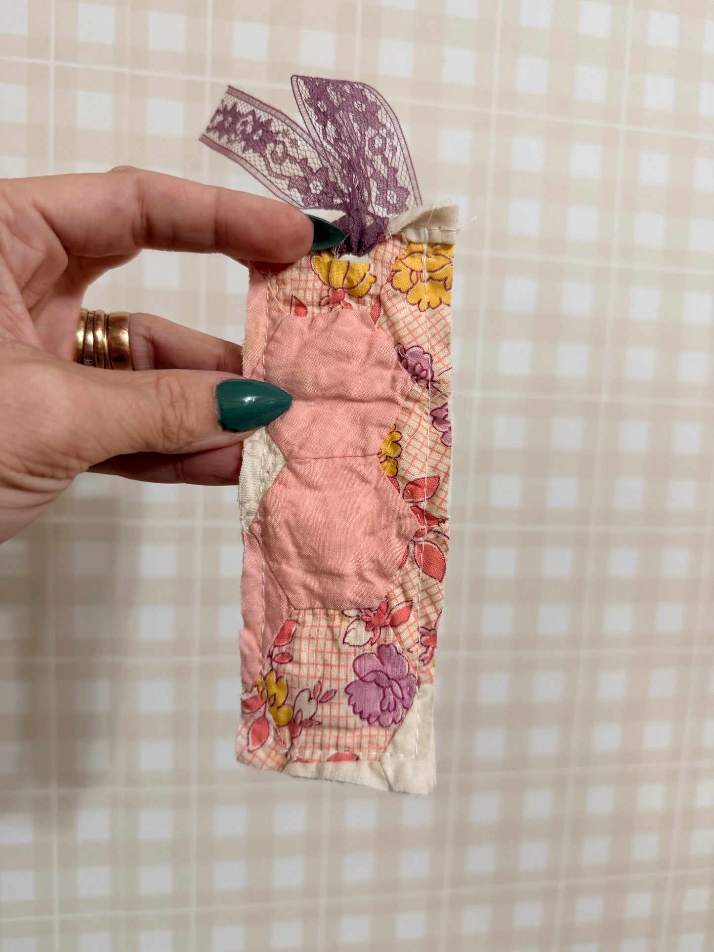 Vintage Quilt Bookmark