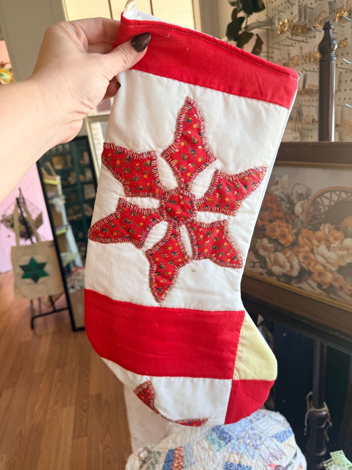 Vintage Quilt Stocking
