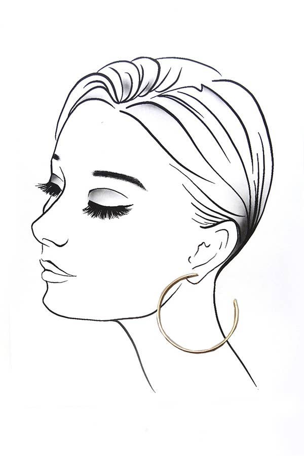 3 ROW HOOP EARRINGS | 31E23005