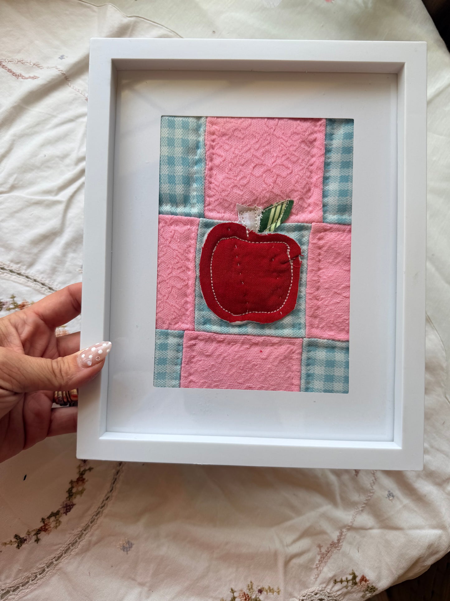 Vintage Quilt Apple 1 8x10 with 5x7 Matte