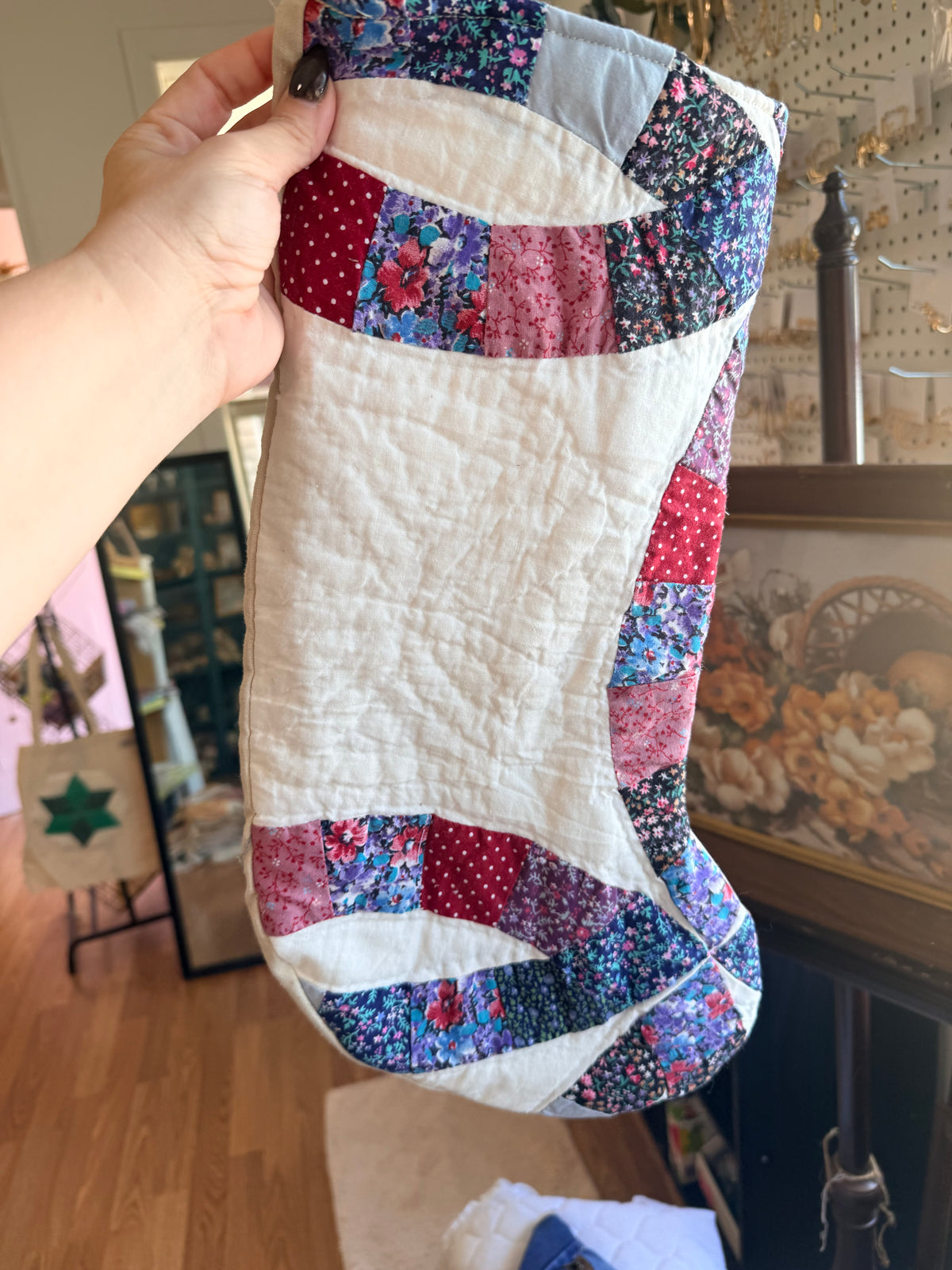 Vintage Quilt Stocking