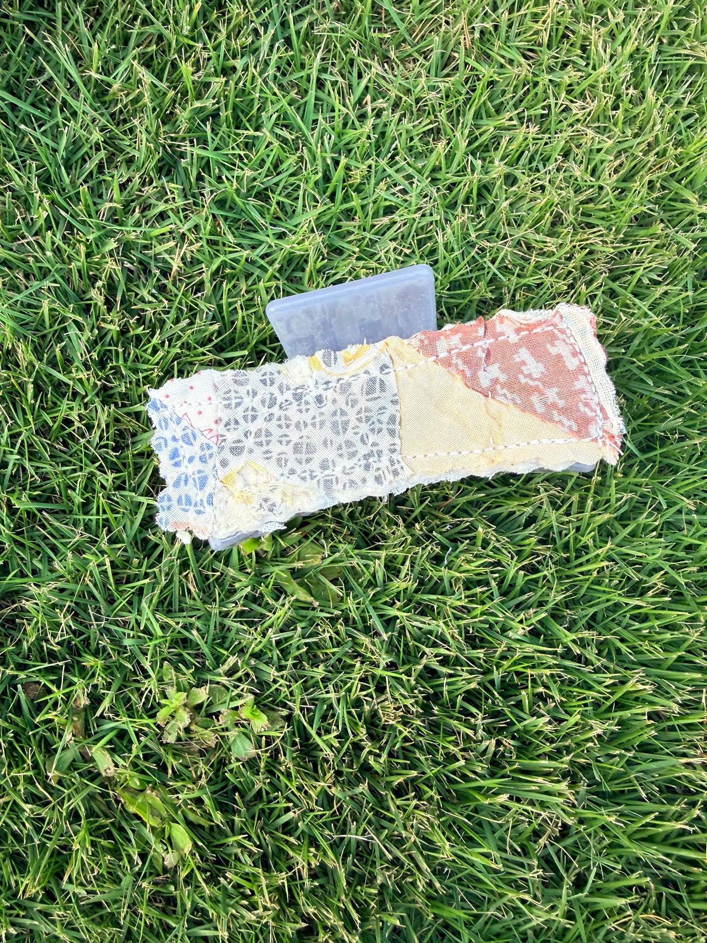 Vintage Quilt Claw Clip 3.5in 47