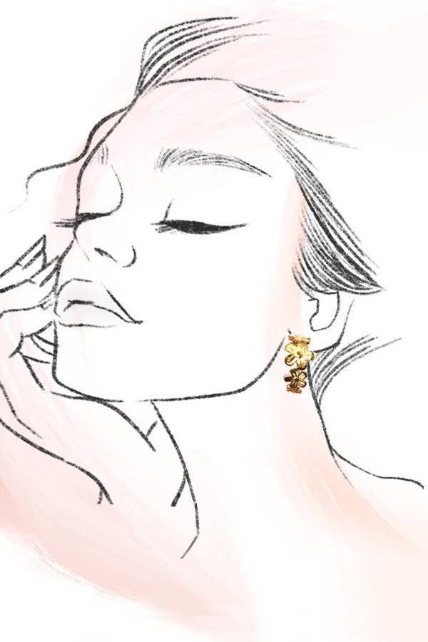 18K STAINLESS STEEL TARNISH FREE HUGGIE HOOPS | 40E309