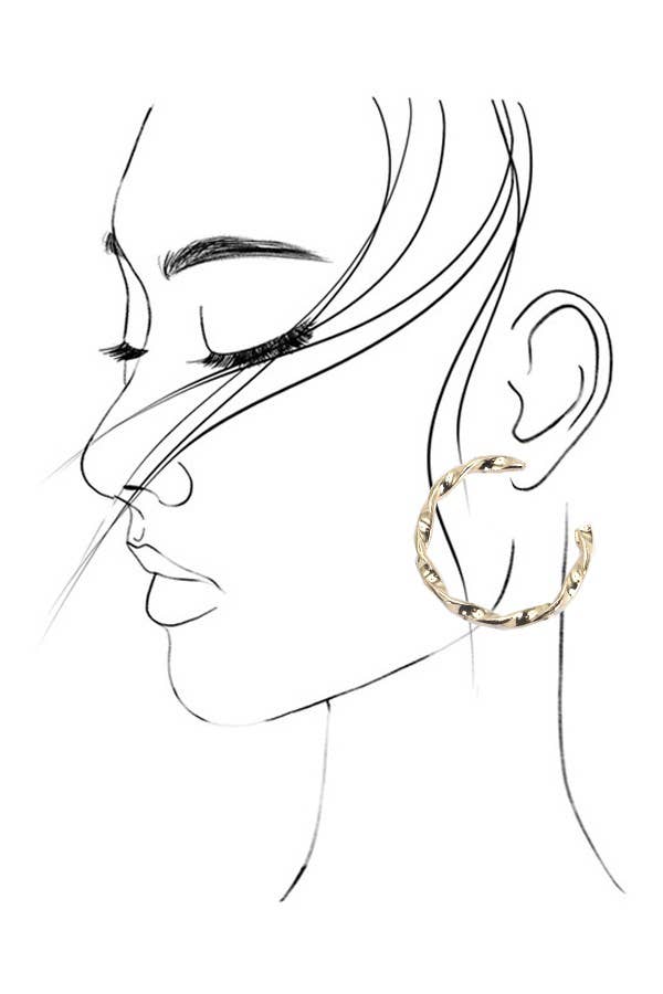 INTERTWINED TRIO HOOP SET EARRINGS | 31E03669