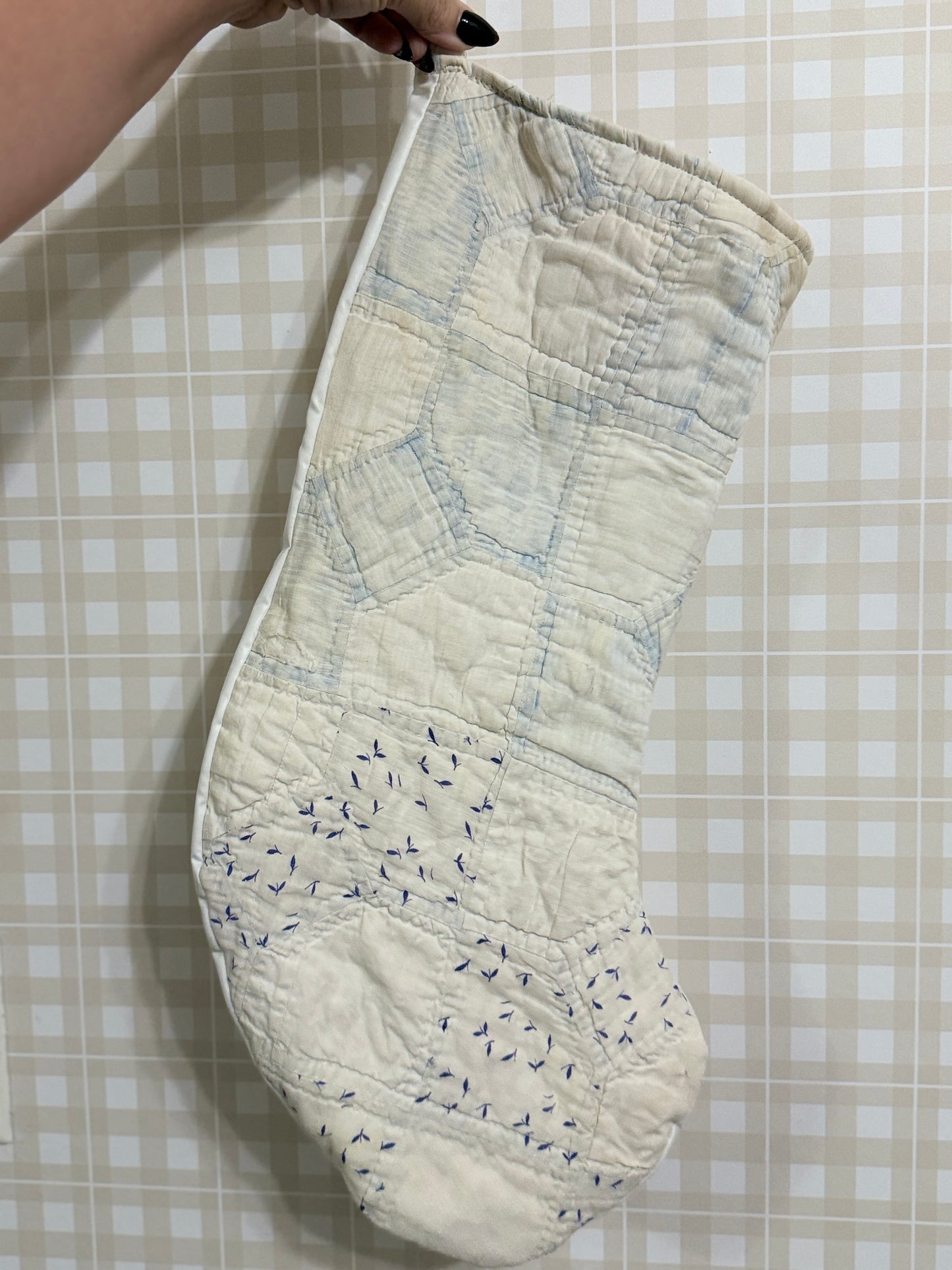 Vintage Quilt Stocking 120