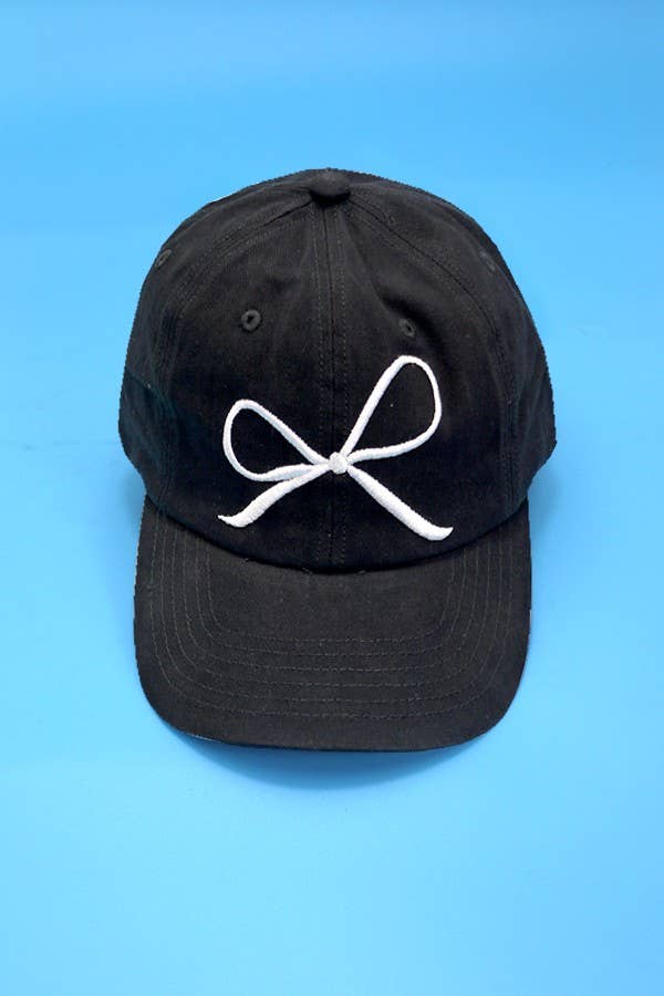 BOW RIBBON BASEBALL HAT CAP | 40HW720