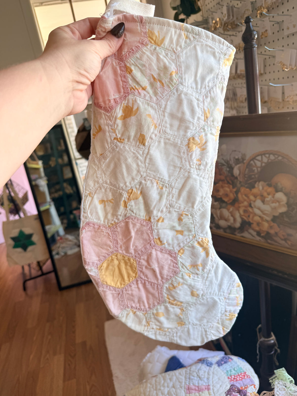 Vintage Quilt Stocking