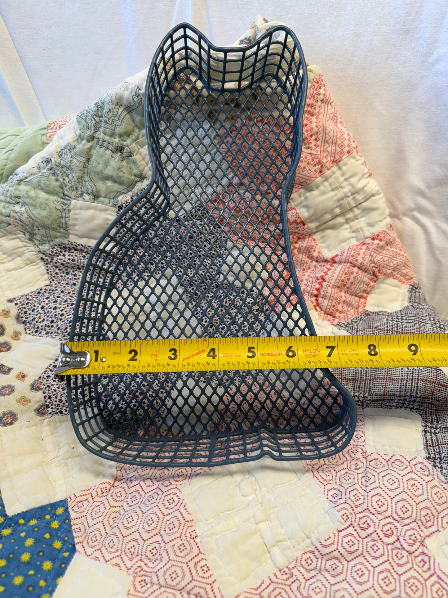 Vintage Blue Cat Basket/Tray