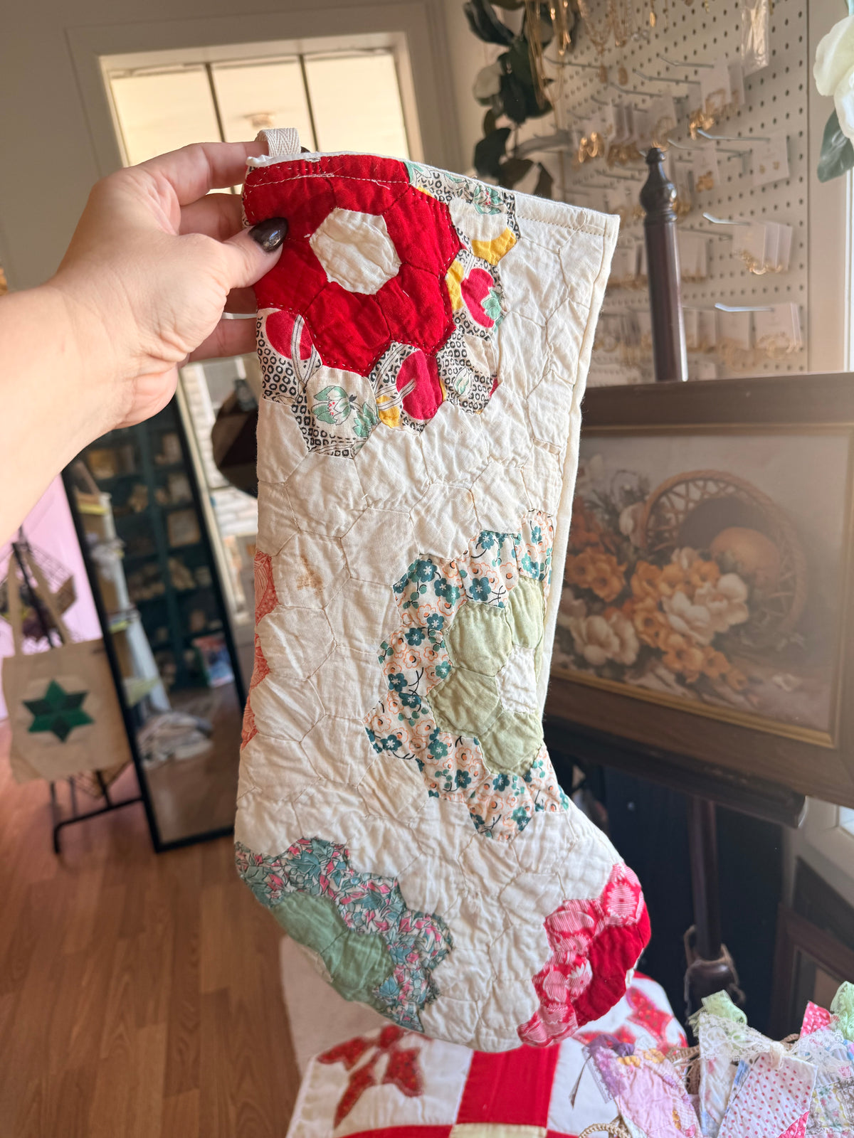 Vintage Quilt Stocking