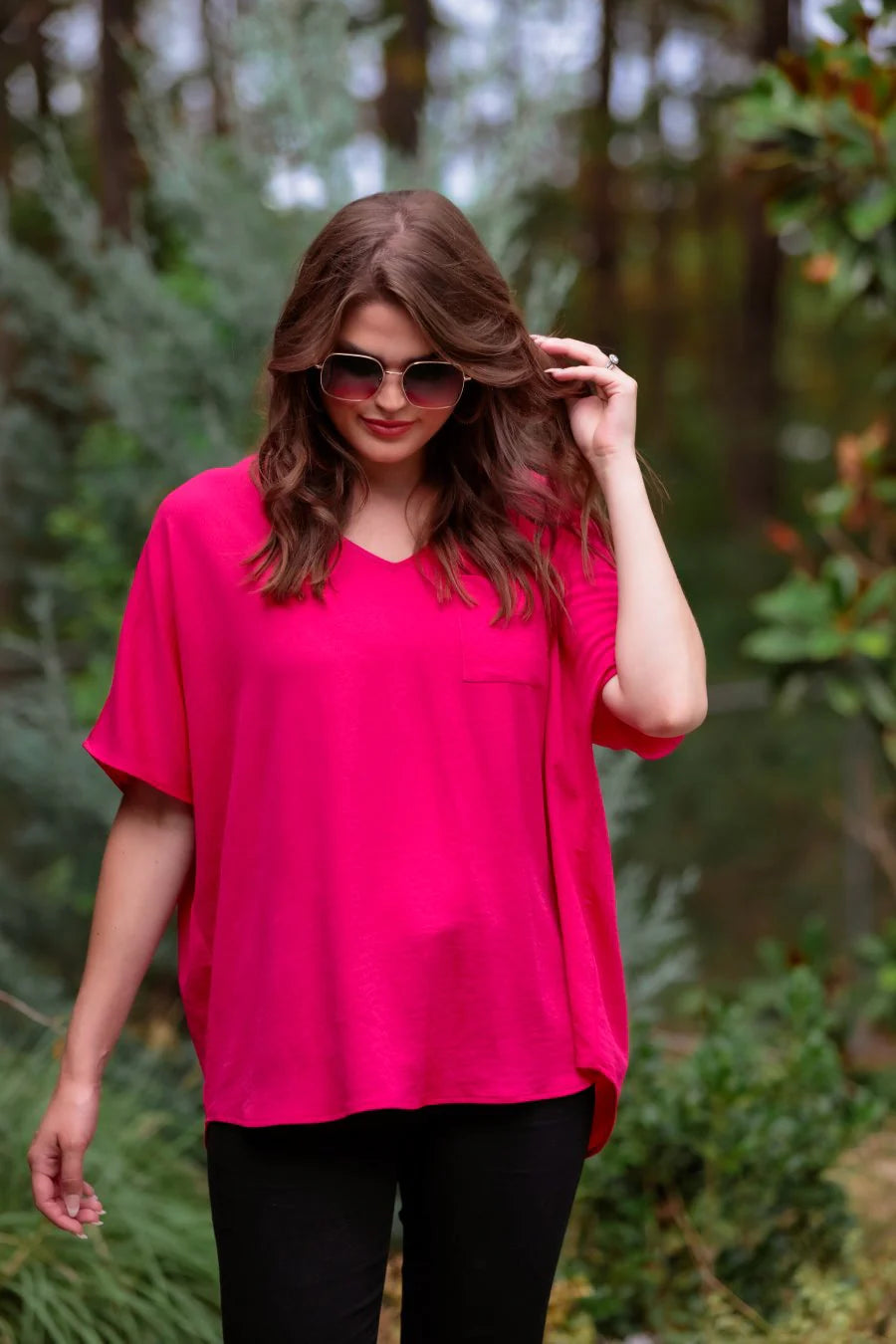 Basic Instincts Pocket Tunic MAGENTA