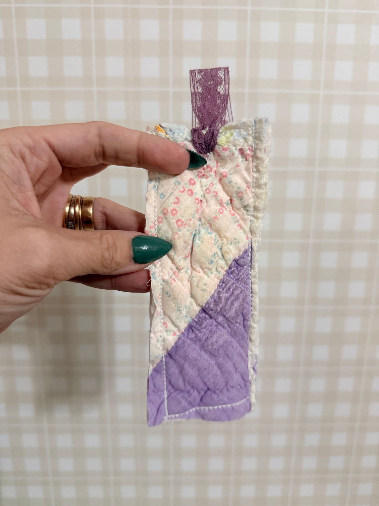 Vintage Quilt Bookmark