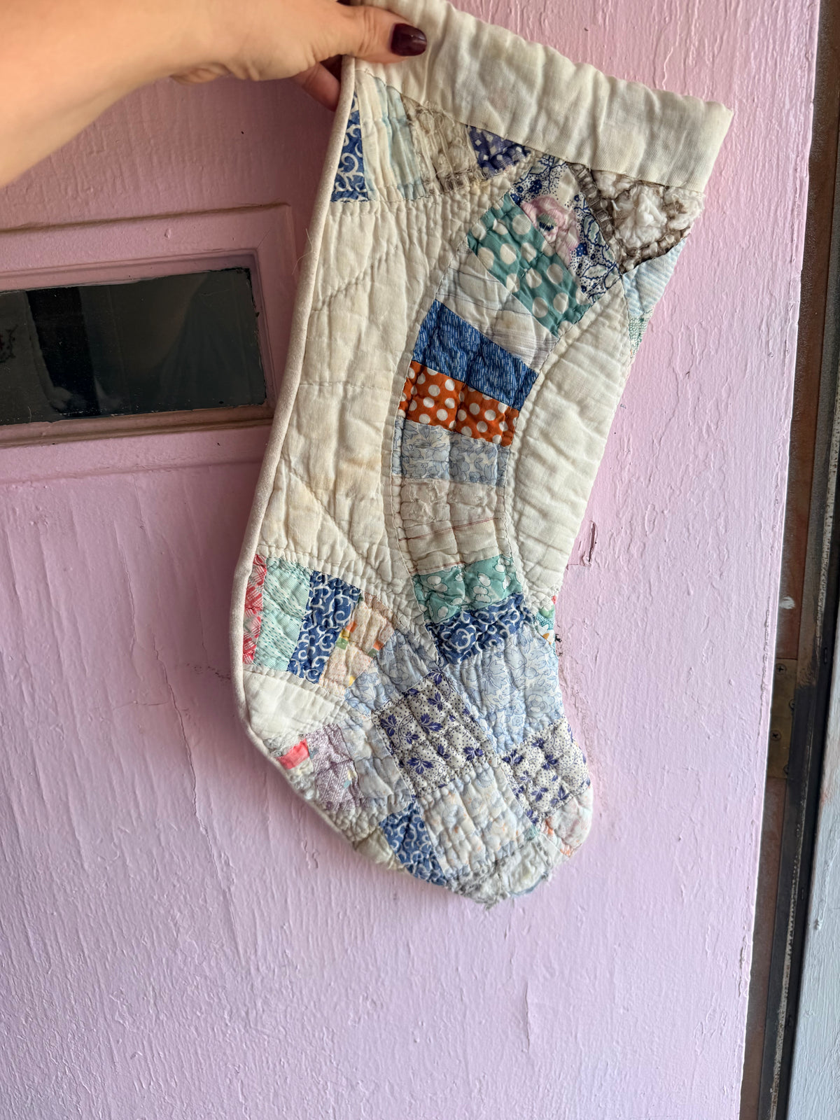 Vintage Quilt Stocking