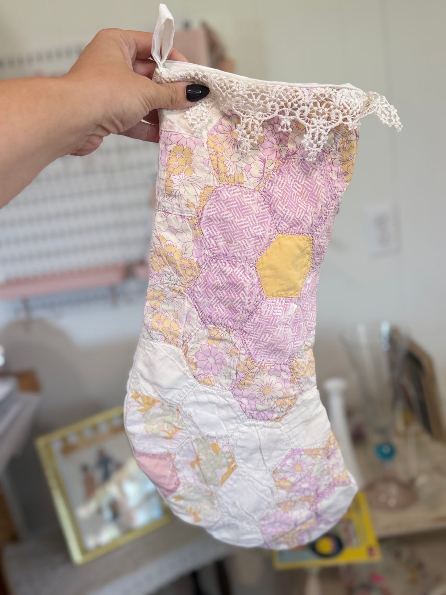 Vintage Quilt Stocking 119