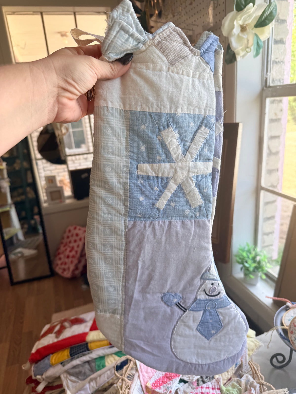Vintage Quilt Stocking