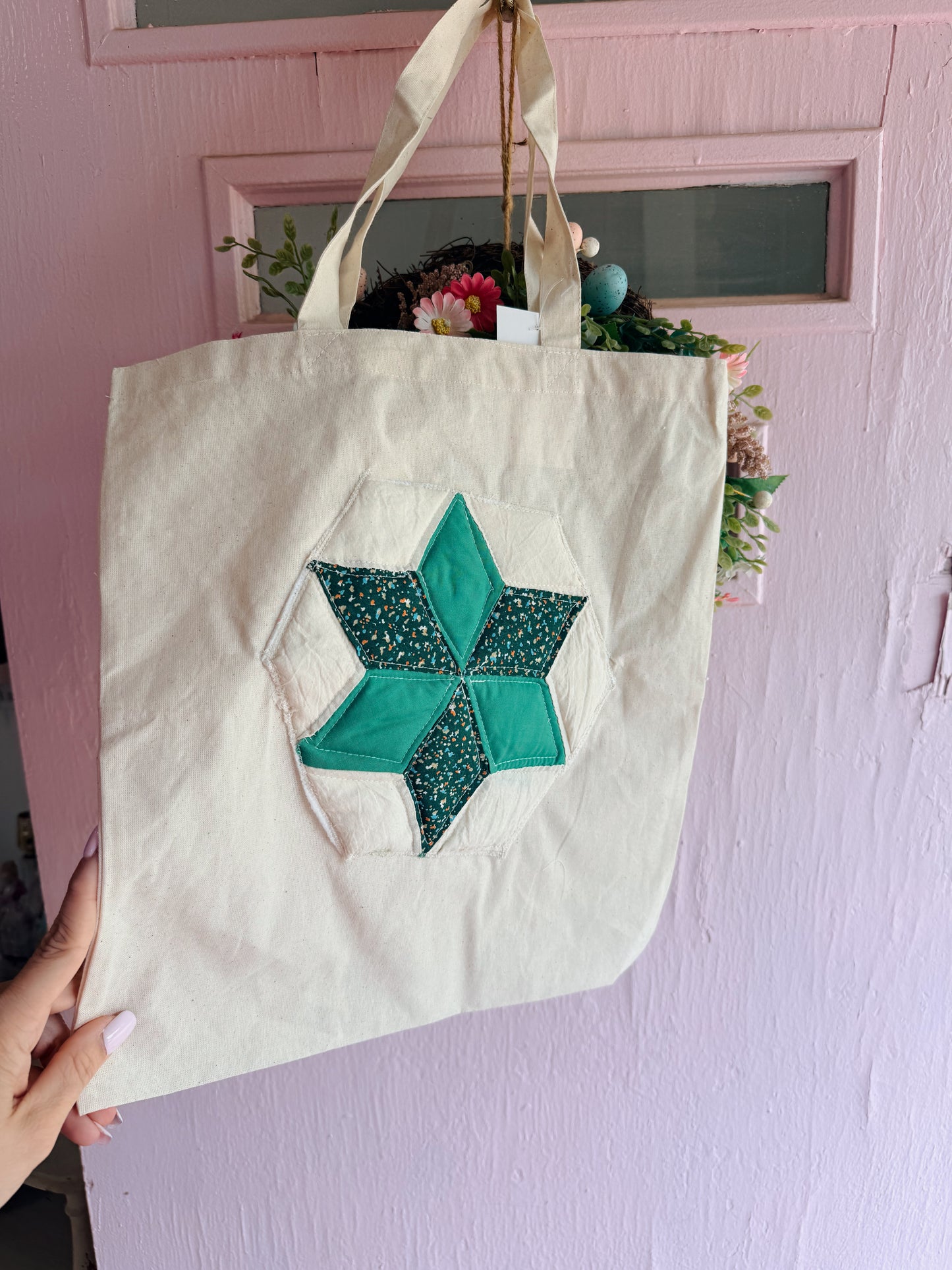 Canvas Tote Quilt patch