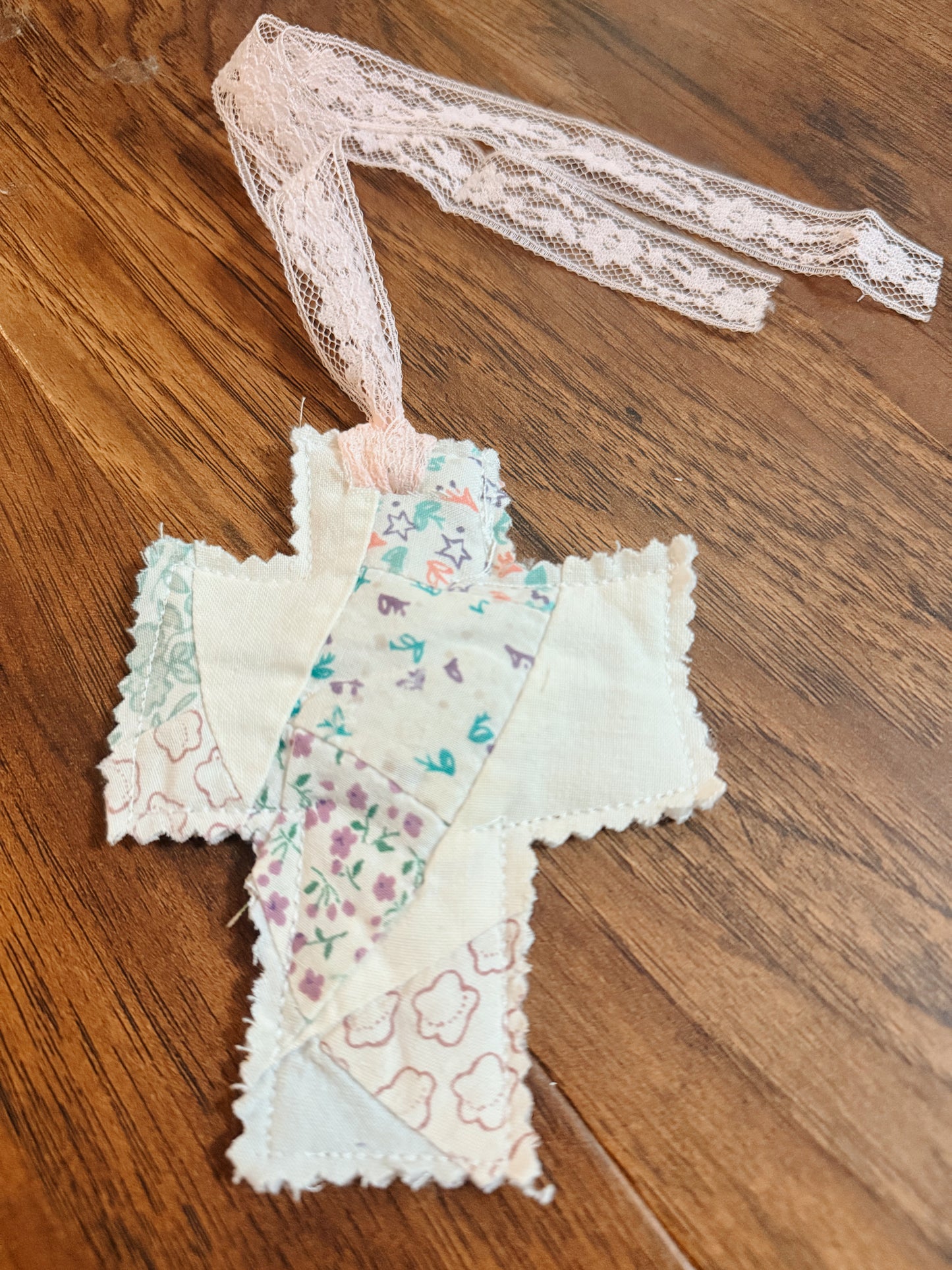 Vintage Quilt Cross Bible Bookmark 26
