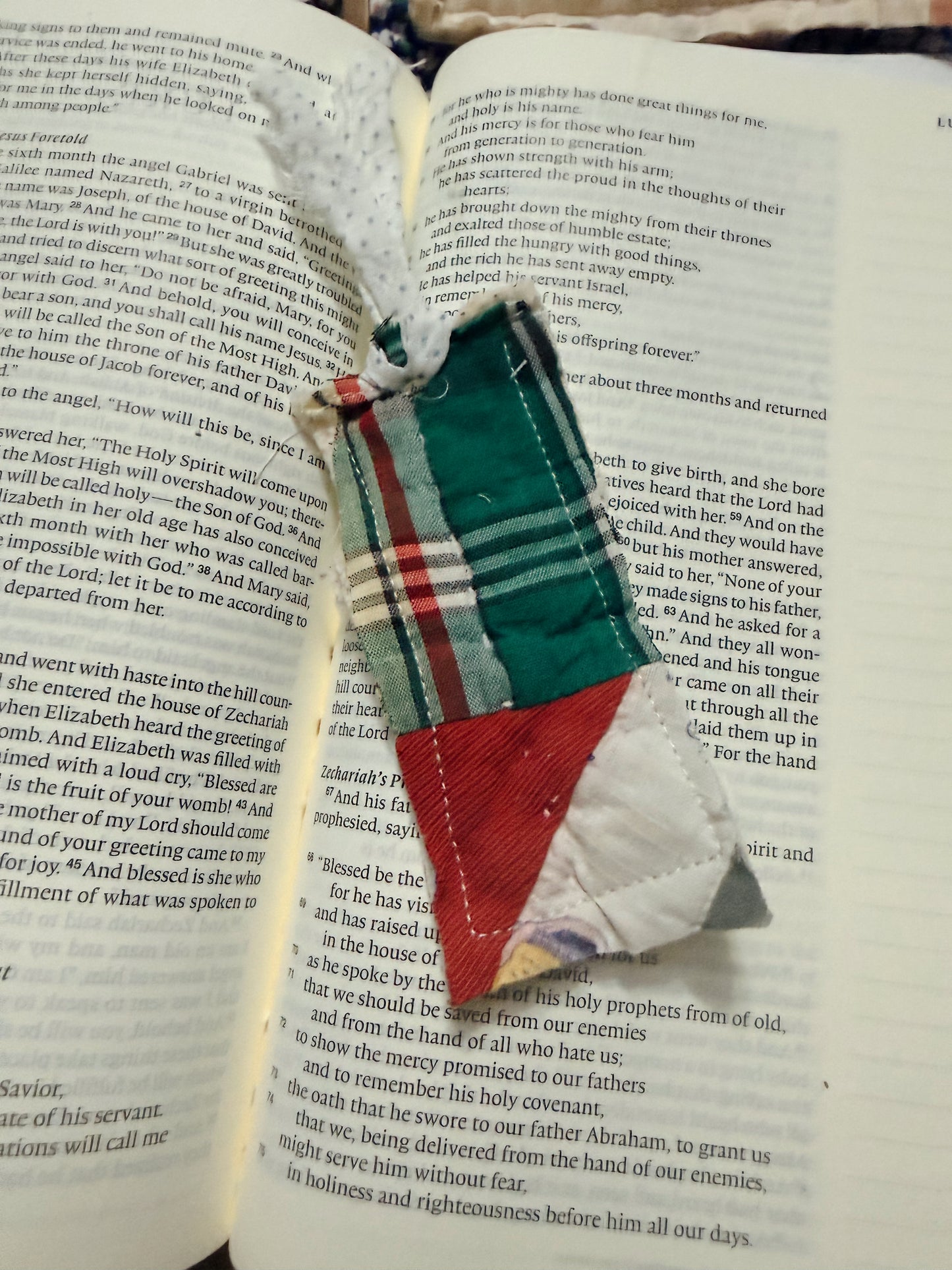 Vintage Quilt Bookmark 48