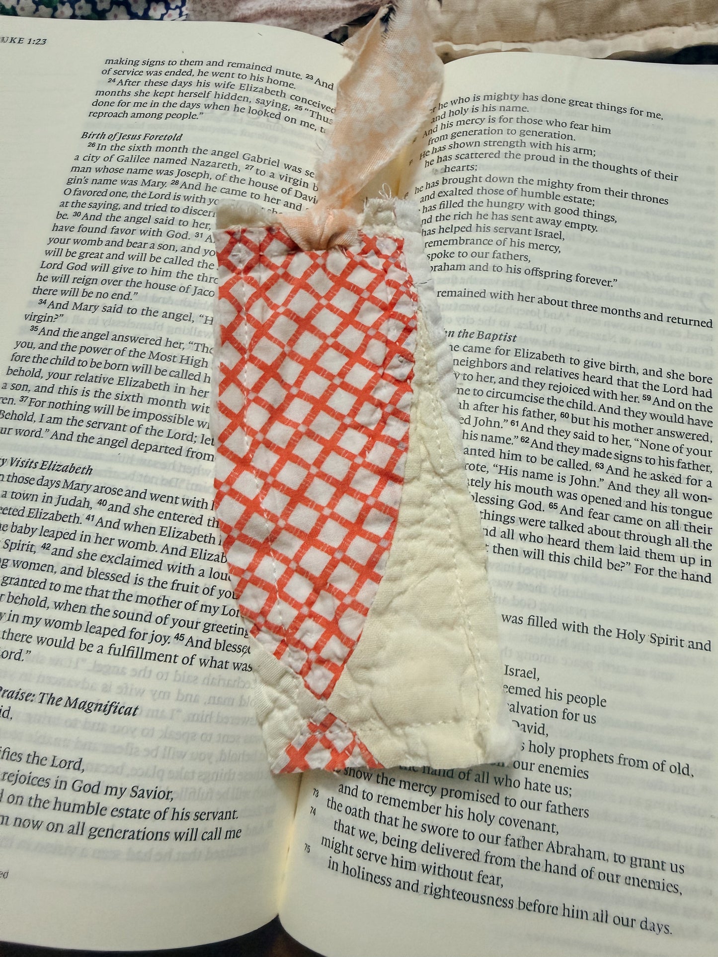 Vintage Quilt Bookmark 47