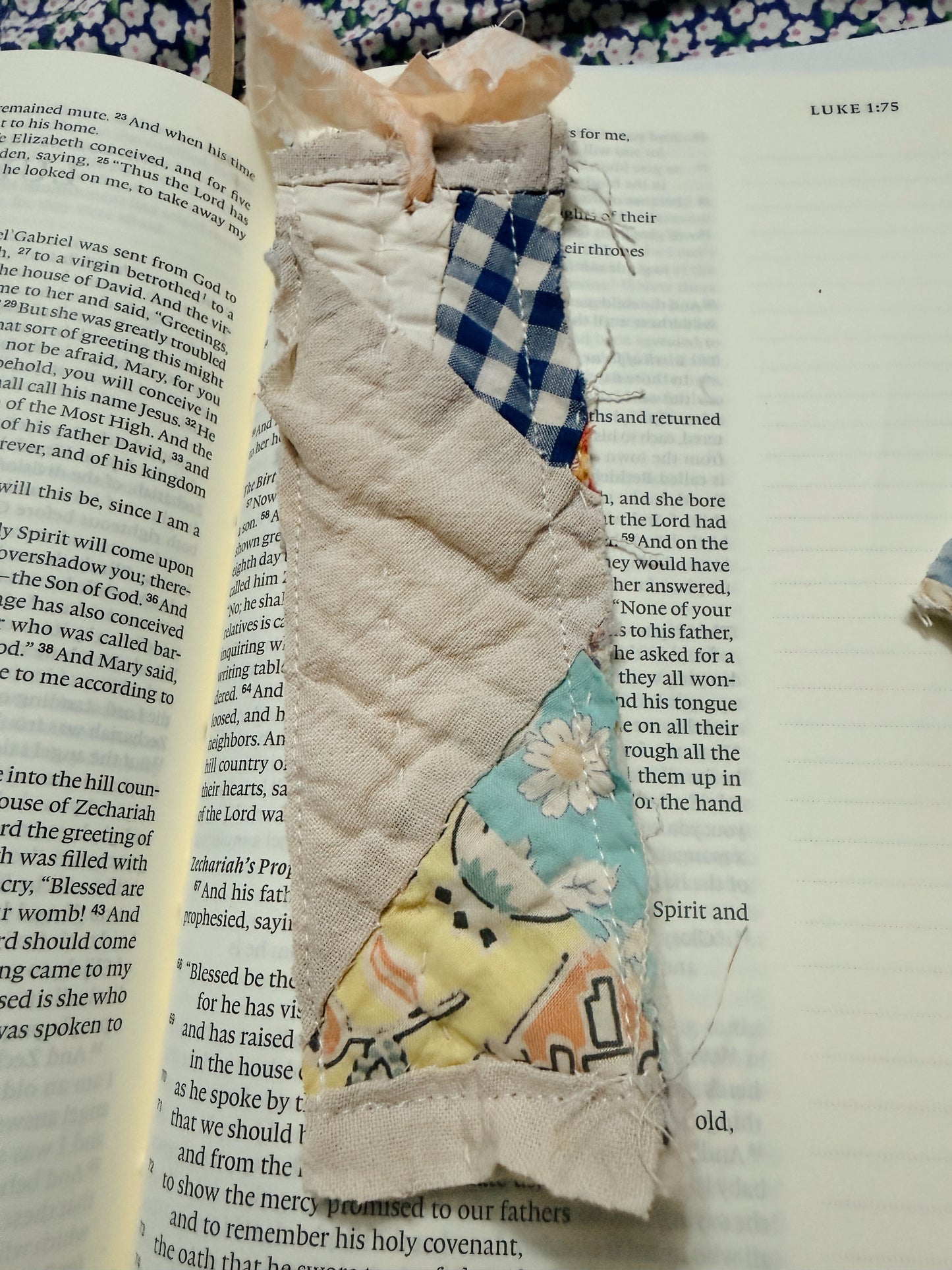 Vintage Quilt Bookmark 41
