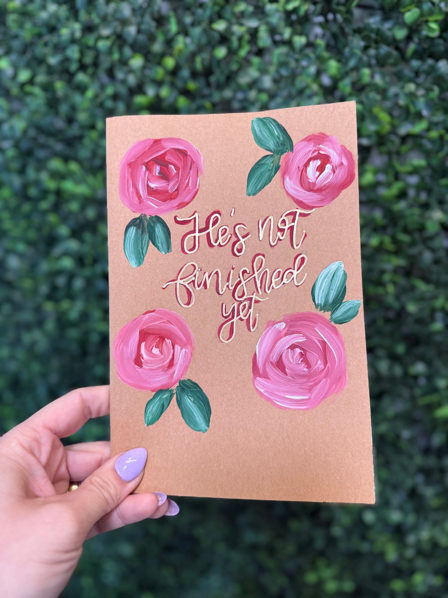 Handpainted Journal- 5171