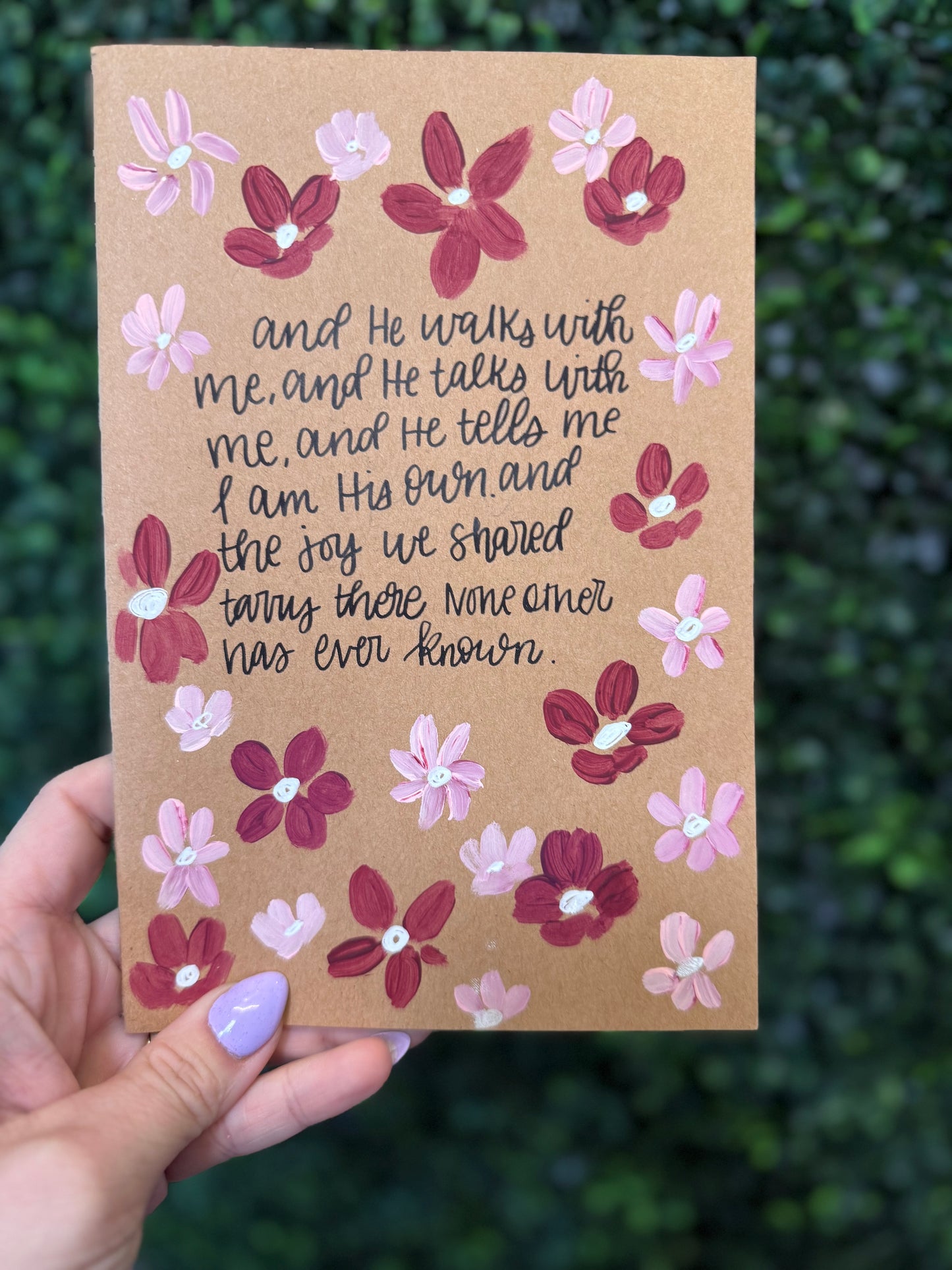 Handpainted Journal- 5187