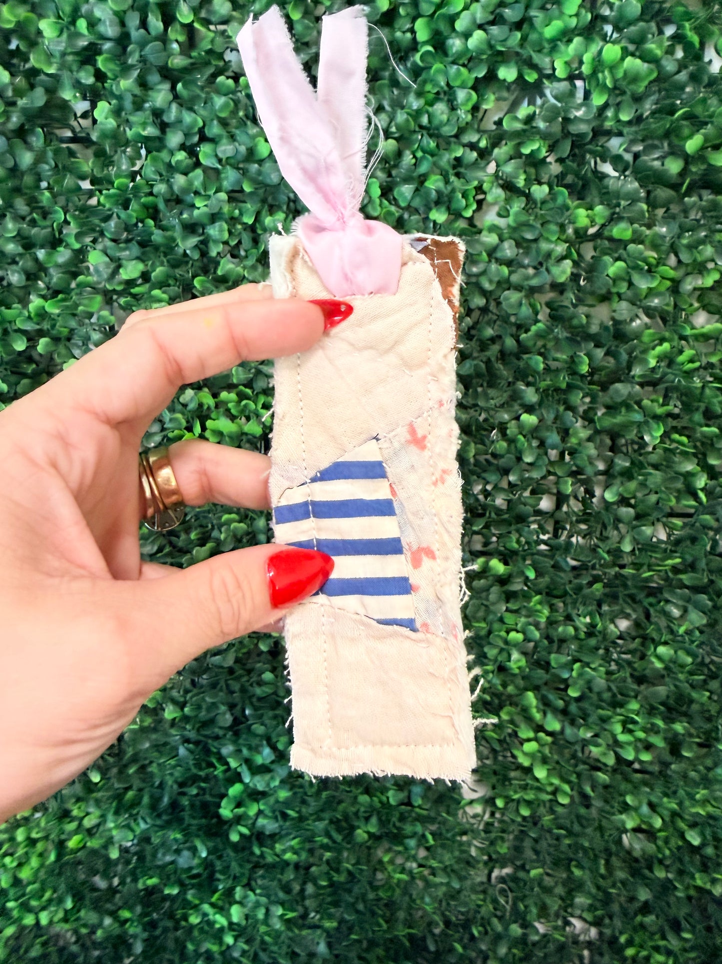 Vintage Quilt Bookmark- 17