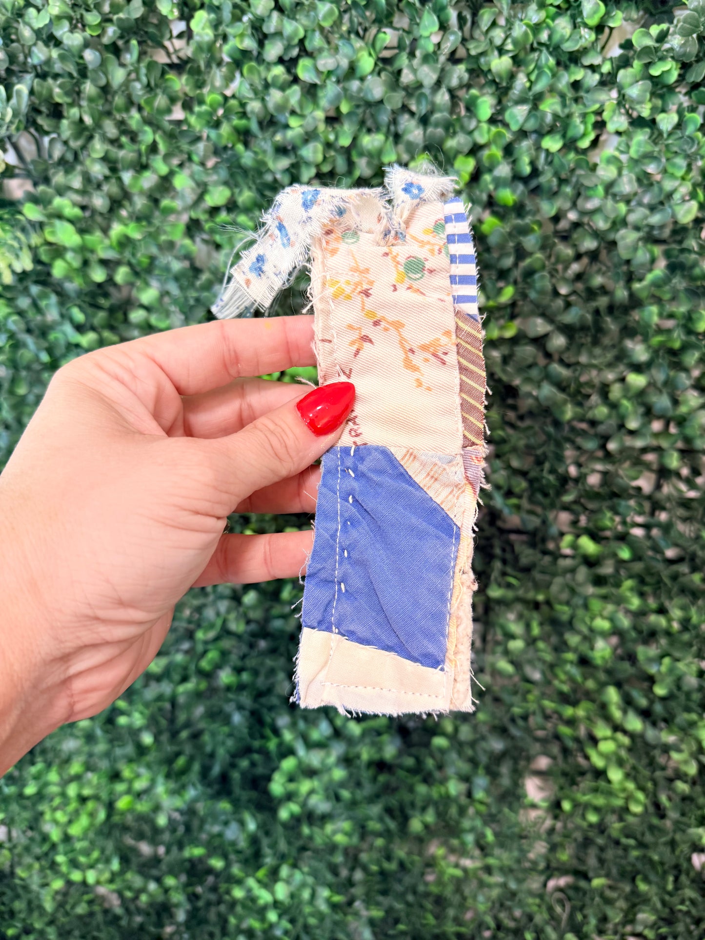 Vintage Quilt Bookmark- 4