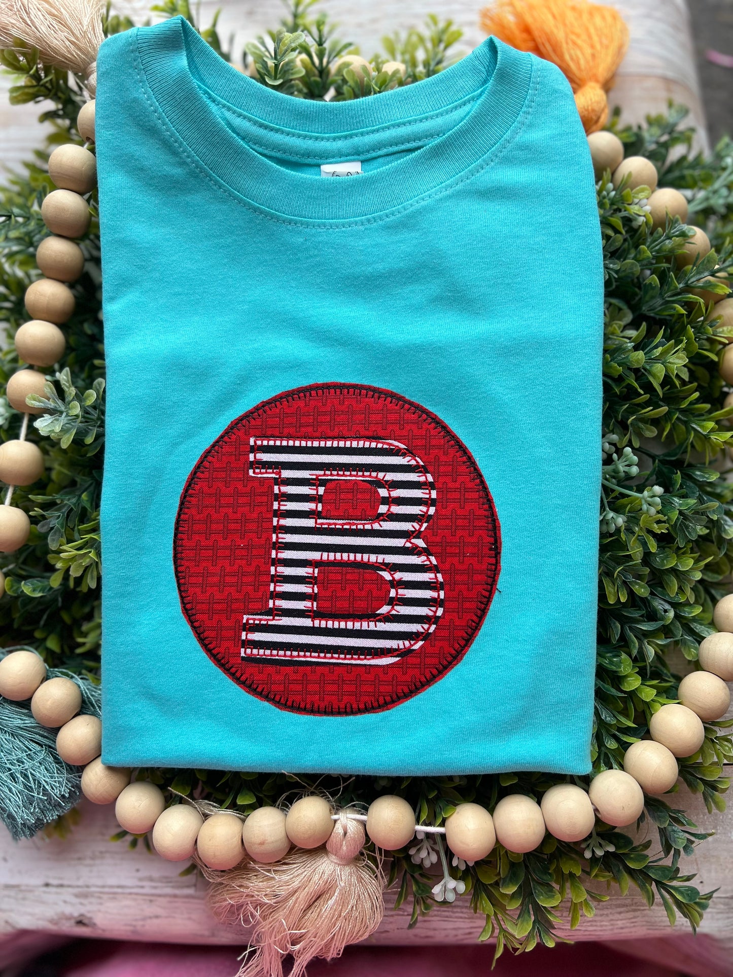 Blanket Stitch Initial Boy