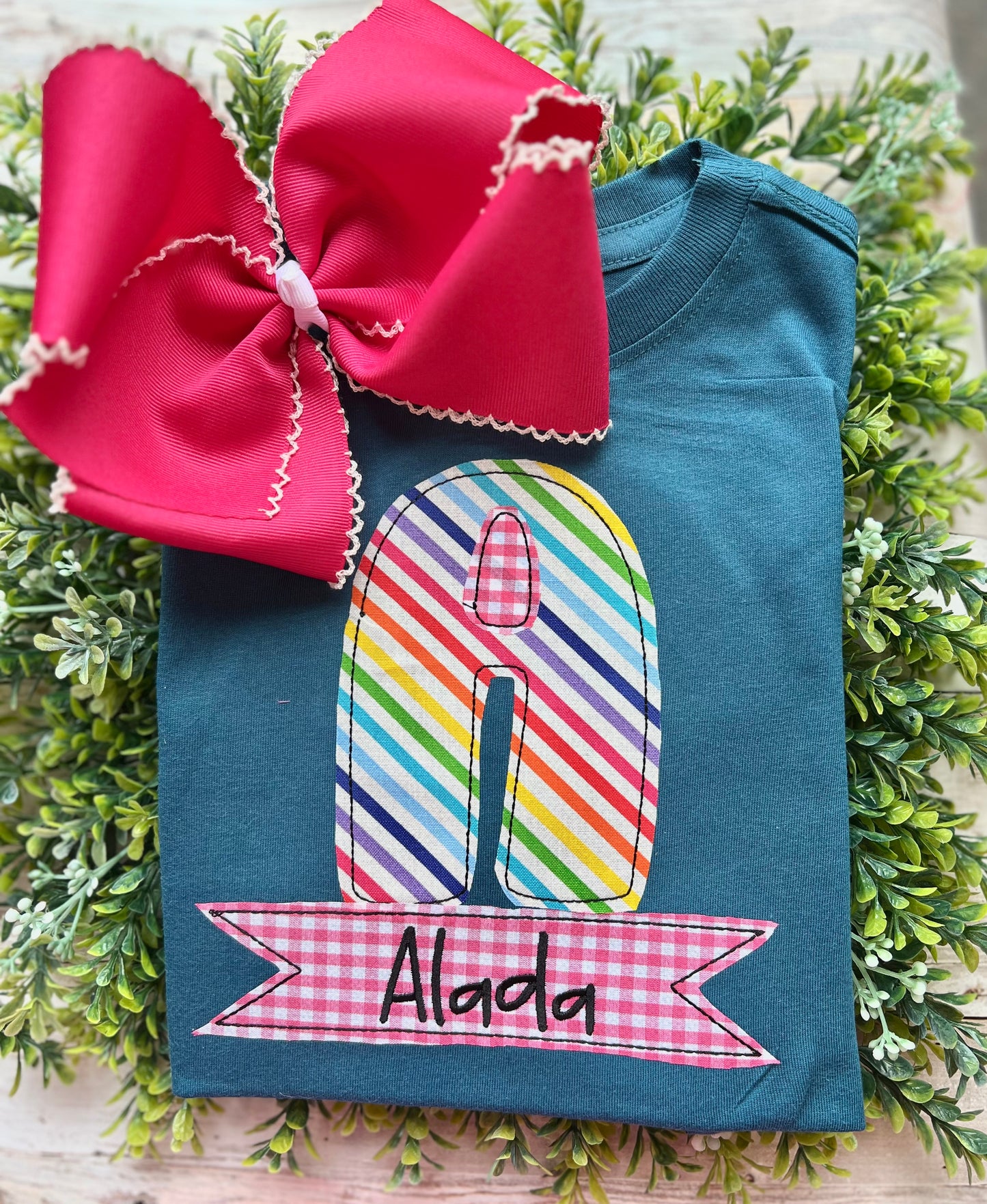Girl Initial with nameplate