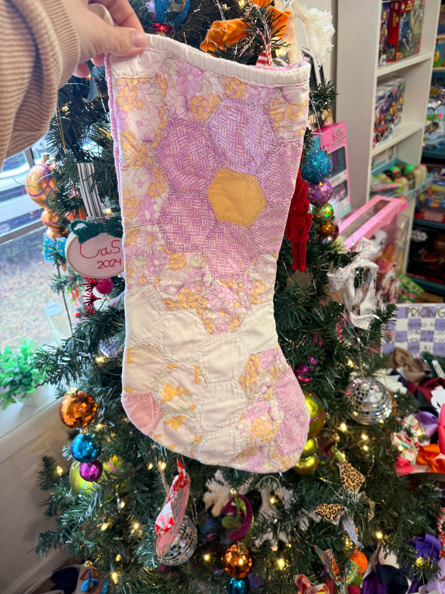 Vintage Quilt Stocking 35
