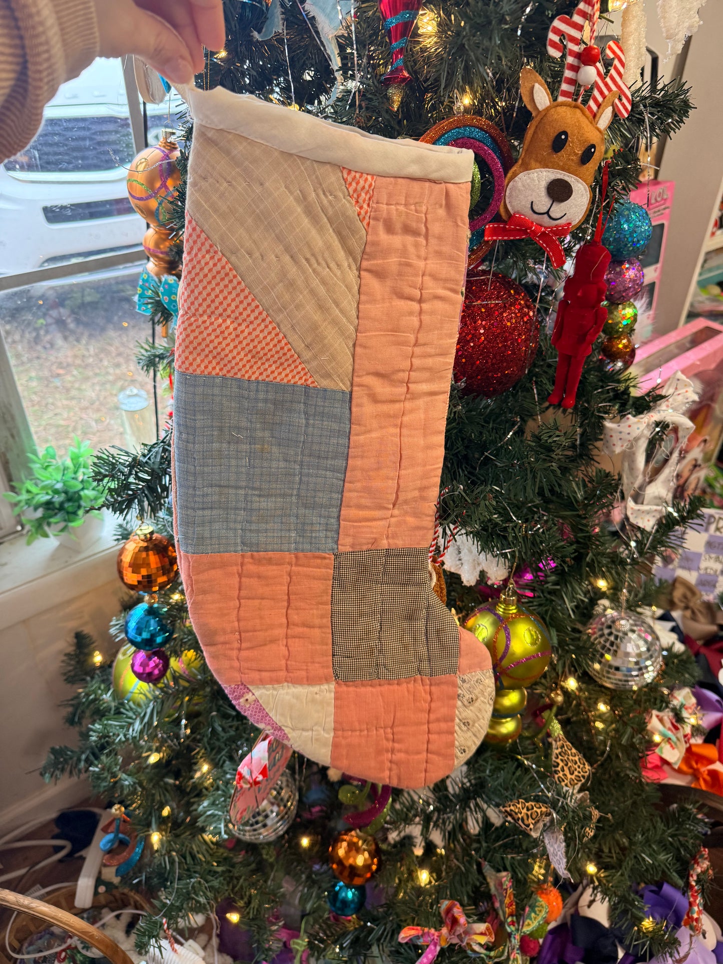 Vintage Quilt Stocking 44