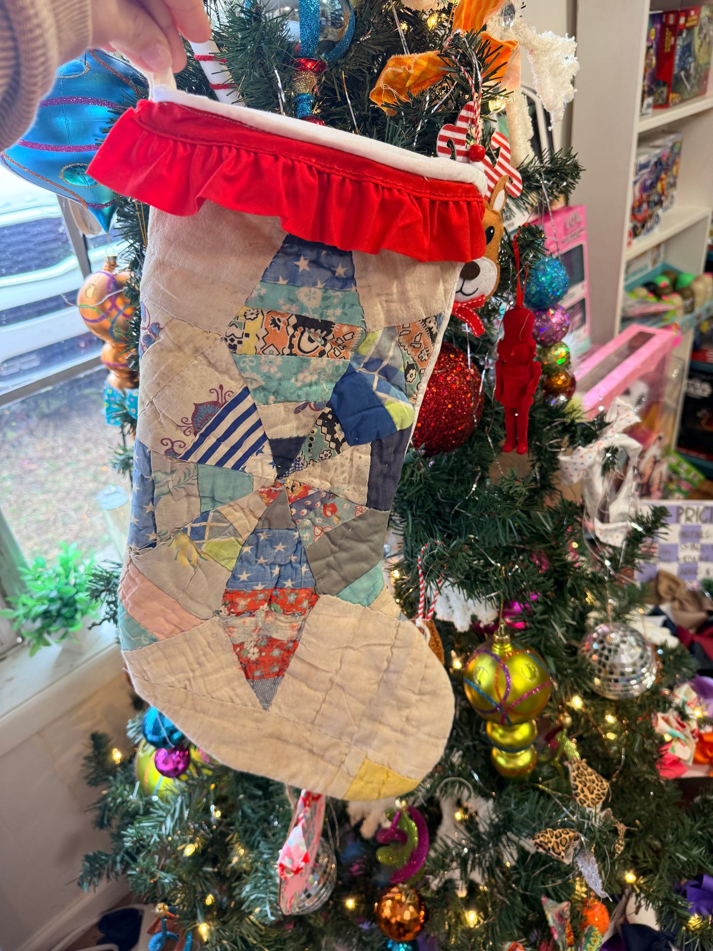 Vintage Quilt Stocking 50