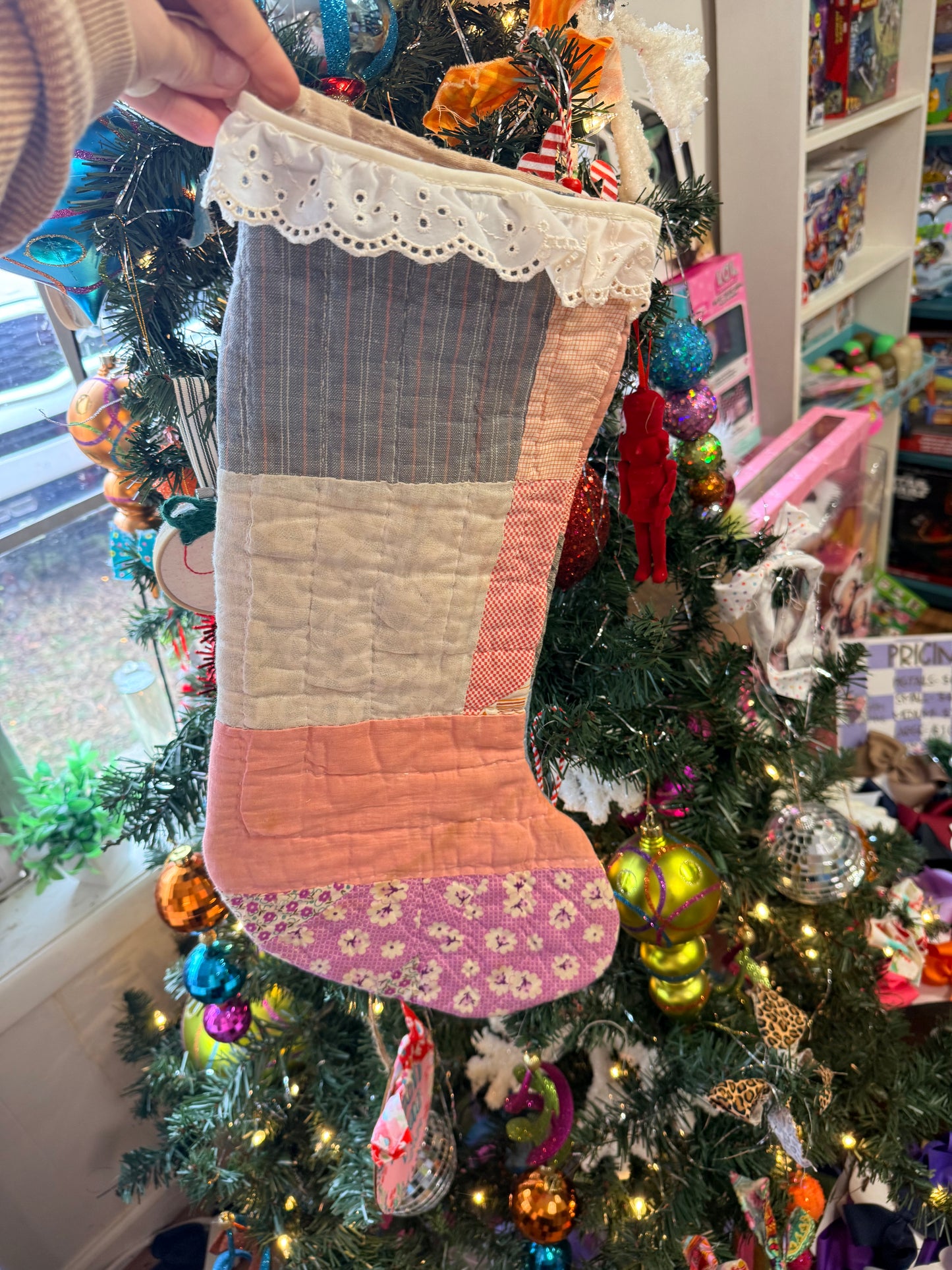 Vintage Quilt Stocking 51