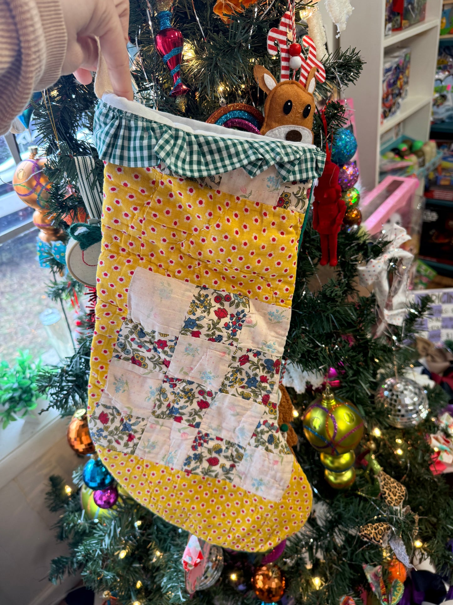 Vintage Quilt Stocking 55