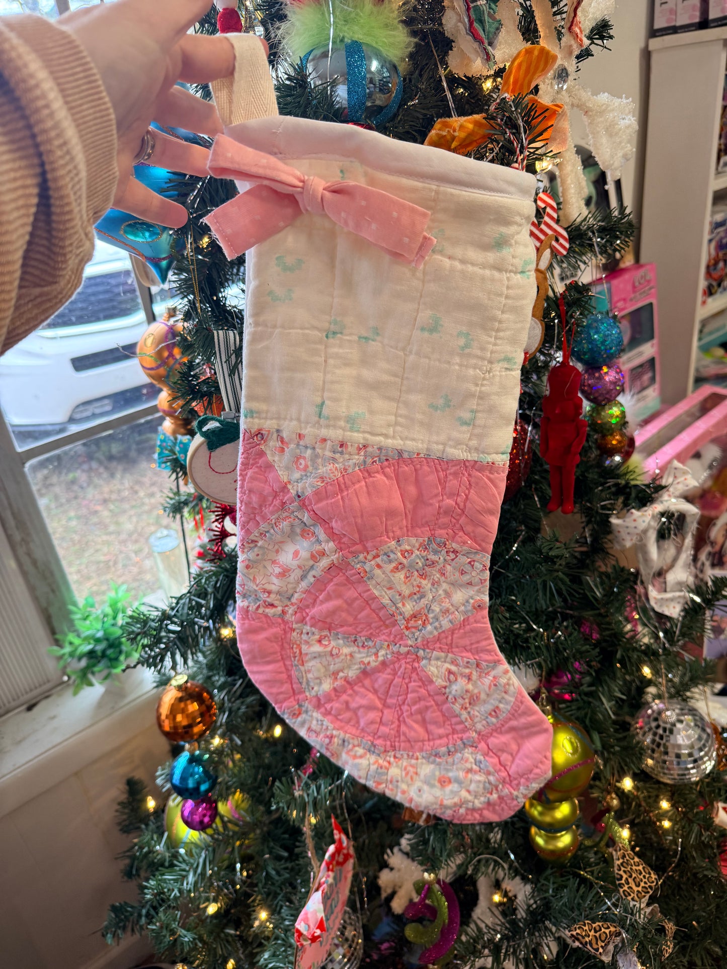 Vintage Quilt Stocking 59