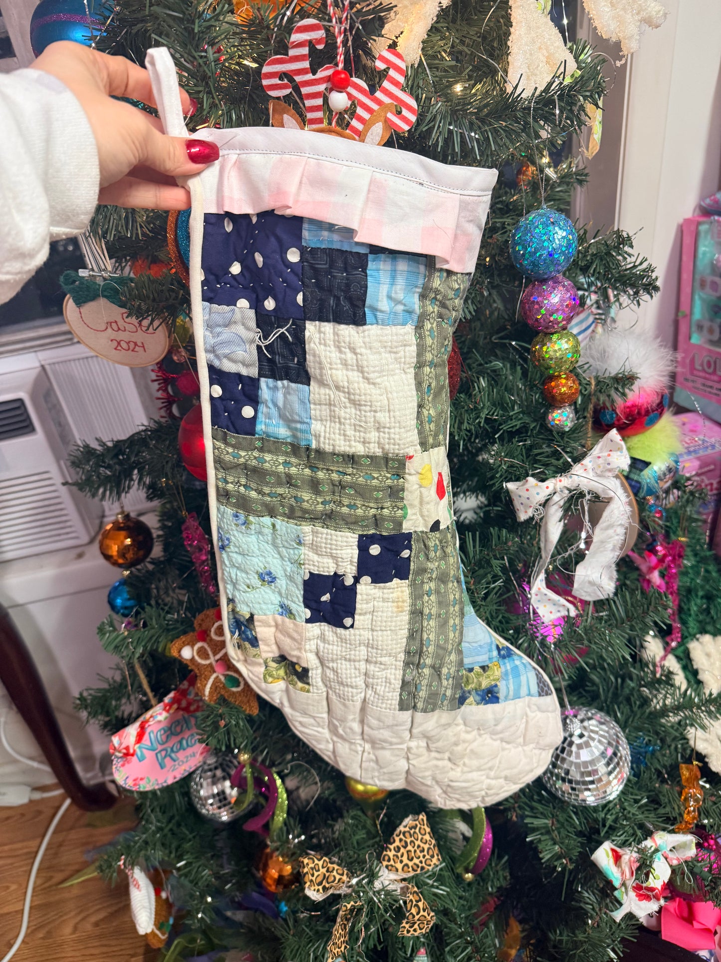 Vintage Quilt Stocking 62