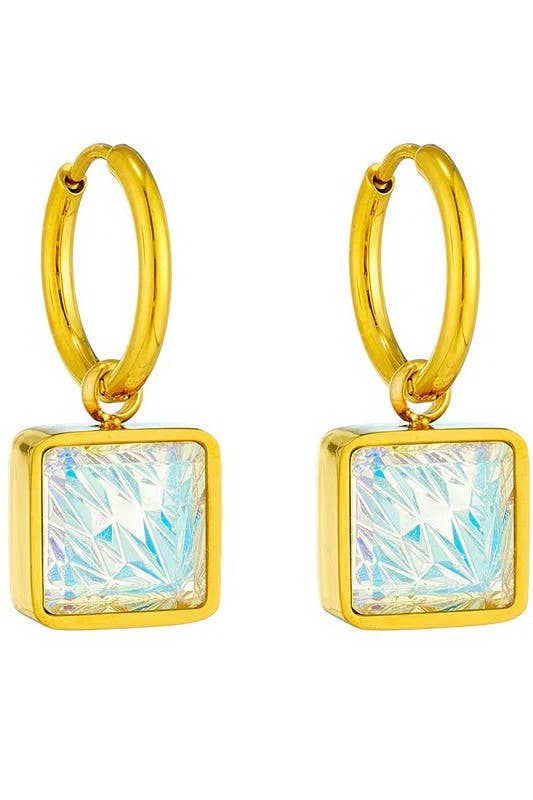 18K STAINLESS STEEL TARNISH FREE DROP EARRINGS | 40E335