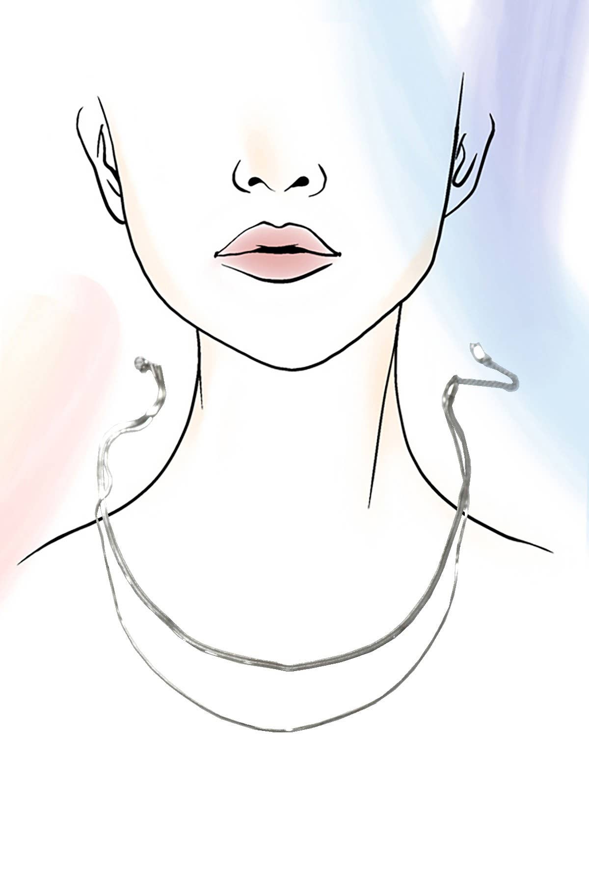 STAINLESS STEEL TARNISH FREE MULTI LAYER NECKLACE | 40NK315