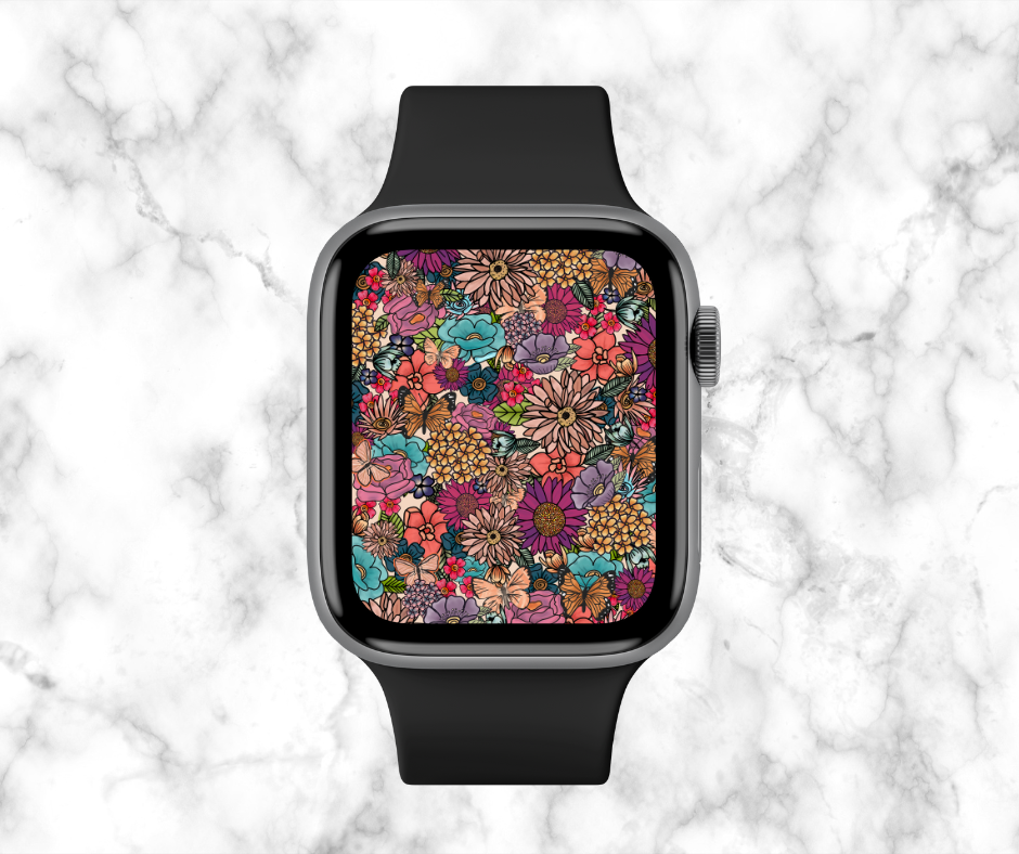 B Floral watchface-butterflyfloral